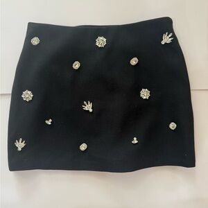 NWT Maje Black Mini Skirt